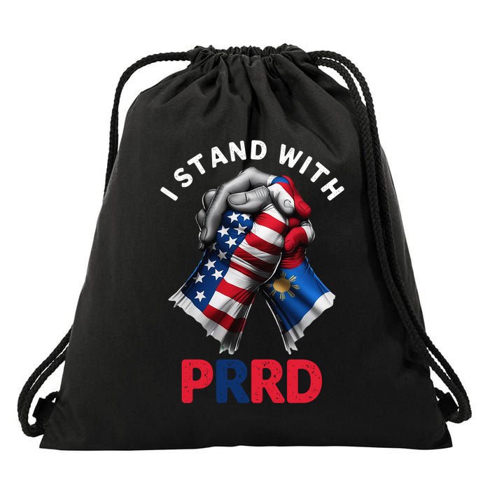 I Stand With PRRD Digong Duterte Philippine DU30 Drawstring Bag
