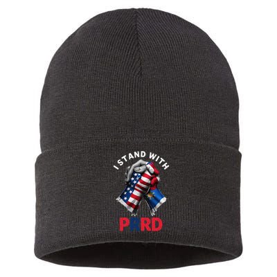I Stand With PRRD Digong Duterte Philippine DU30 Sustainable Knit Beanie