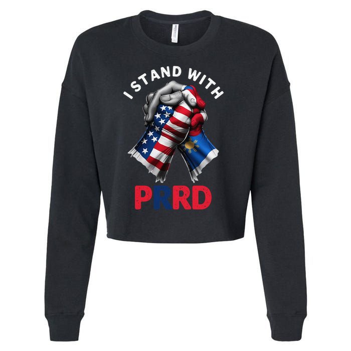 I Stand With PRRD Digong Duterte Philippine DU30 Cropped Pullover Crew