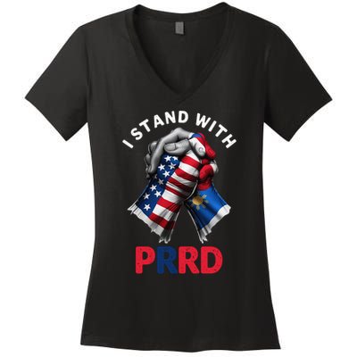 I Stand With PRRD Digong Duterte Philippine DU30 Women's V-Neck T-Shirt