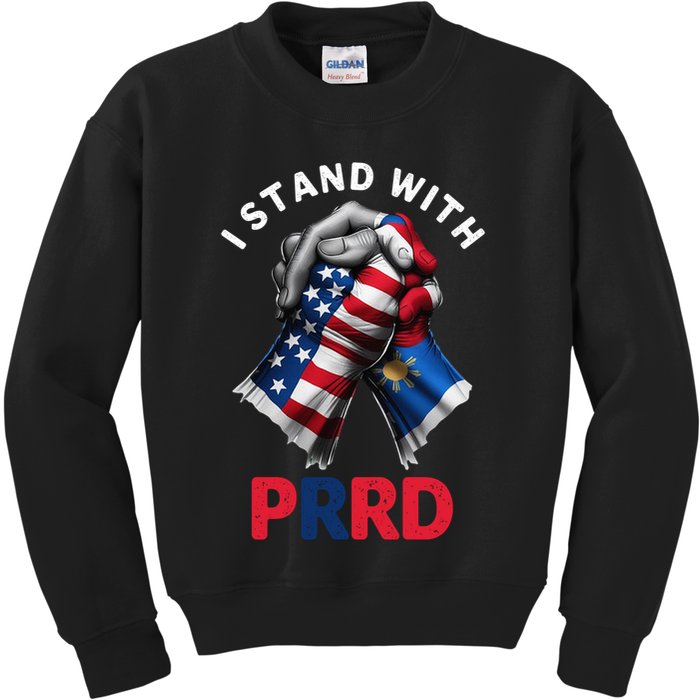 I Stand With PRRD Digong Duterte Philippine DU30 Kids Sweatshirt