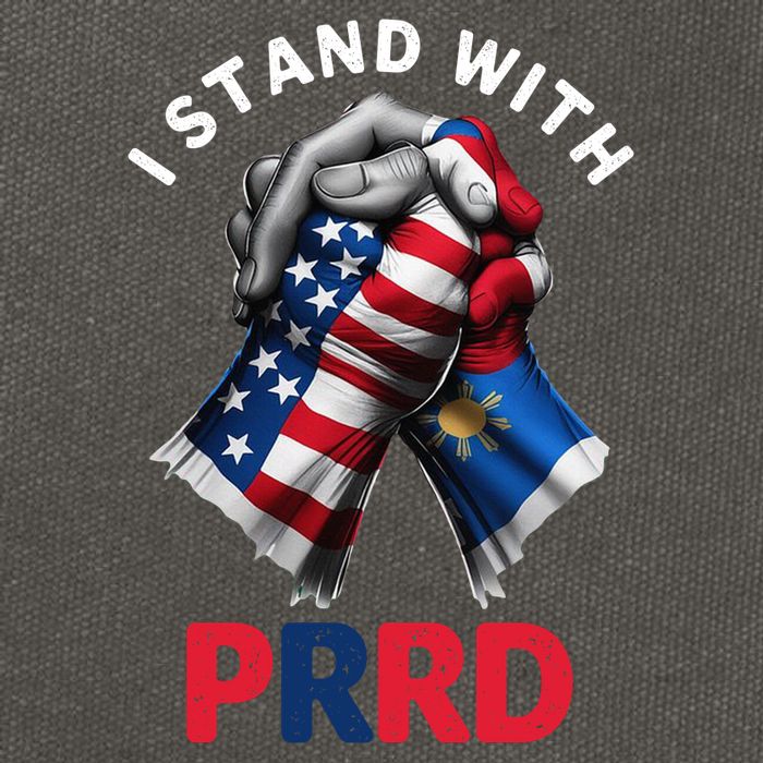 I Stand With PRRD Digong Duterte Philippine DU30 Cotton Canvas Backpack