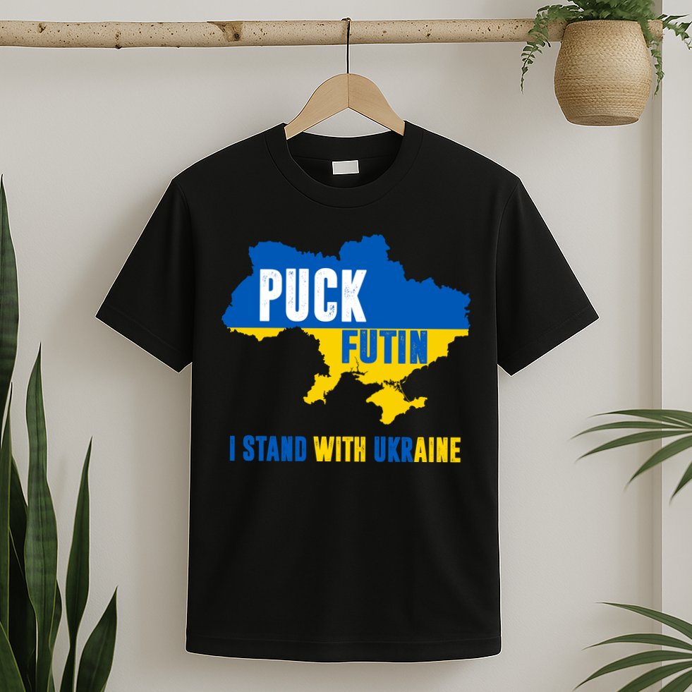I Stand With Ukraine Puck Futin T-Shirt