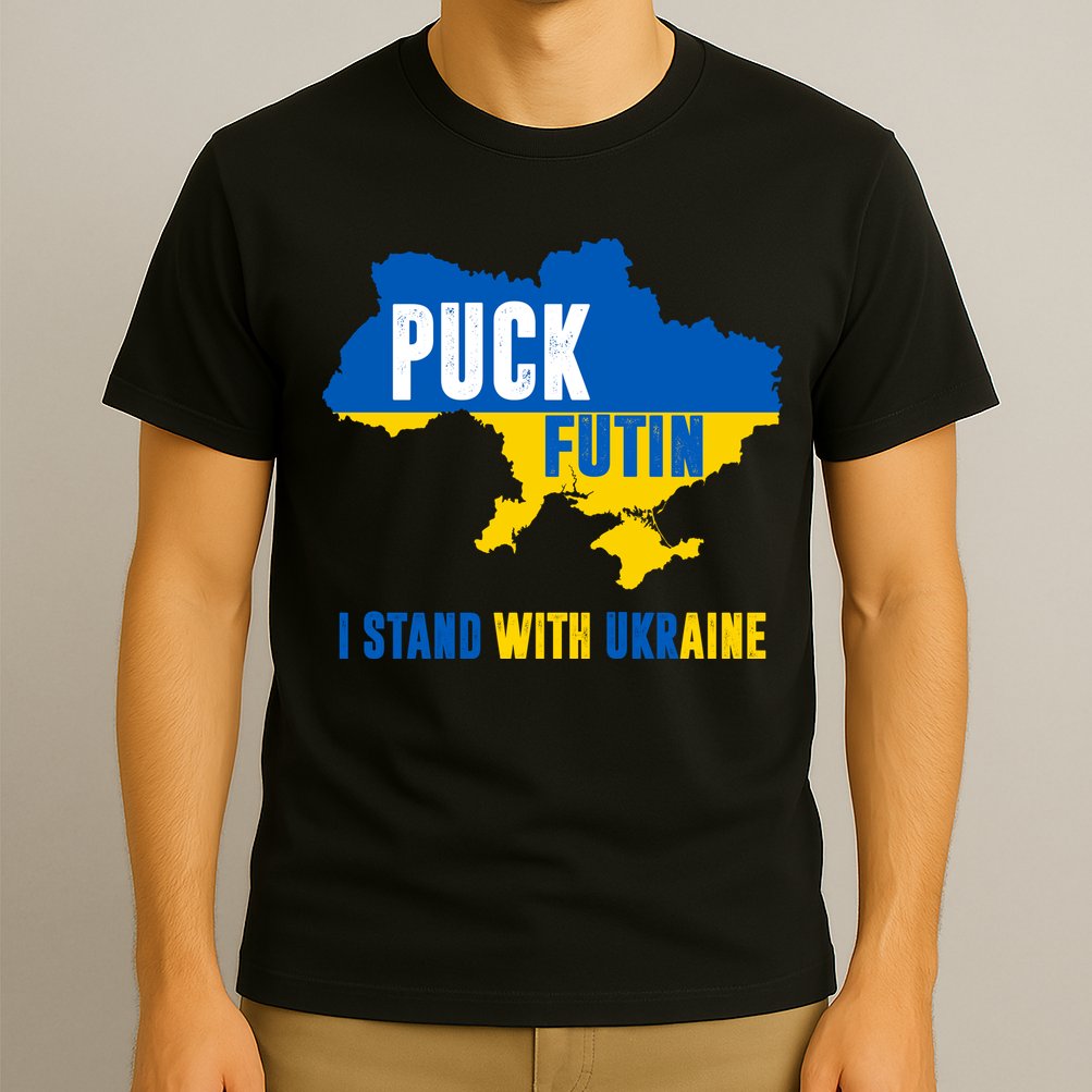 I Stand With Ukraine Puck Futin T-Shirt