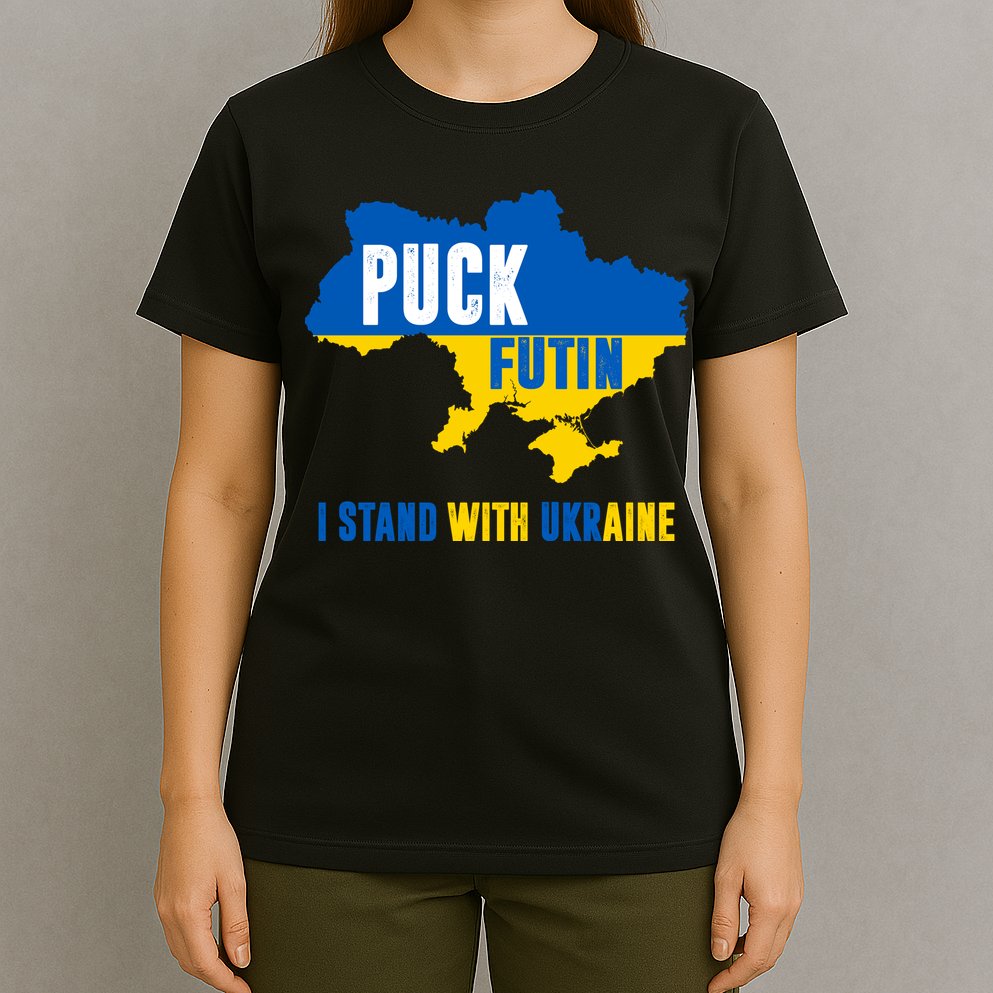 I Stand With Ukraine Puck Futin T-Shirt