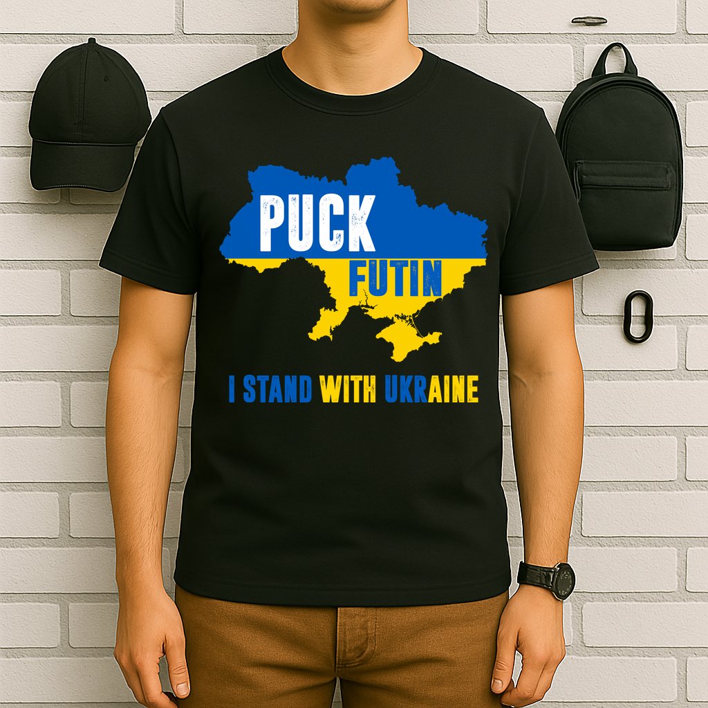 I Stand With Ukraine Puck Futin T-Shirt
