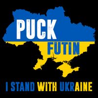 I Stand With Ukraine Puck Futin Drawstring Bag