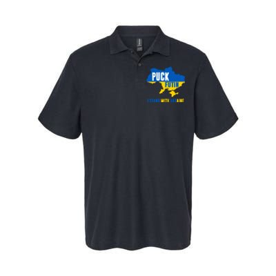 I Stand With Ukraine Puck Futin Softstyle Adult Sport Polo