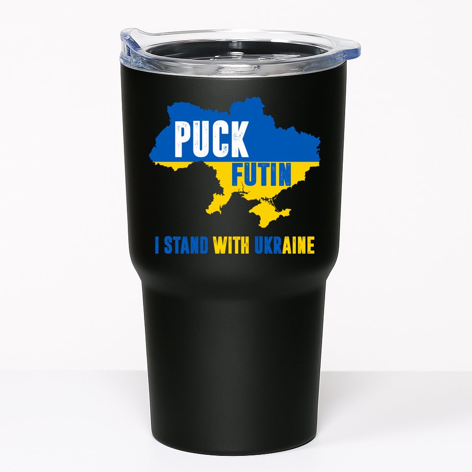 I Stand With Ukraine Puck Futin Tumbler