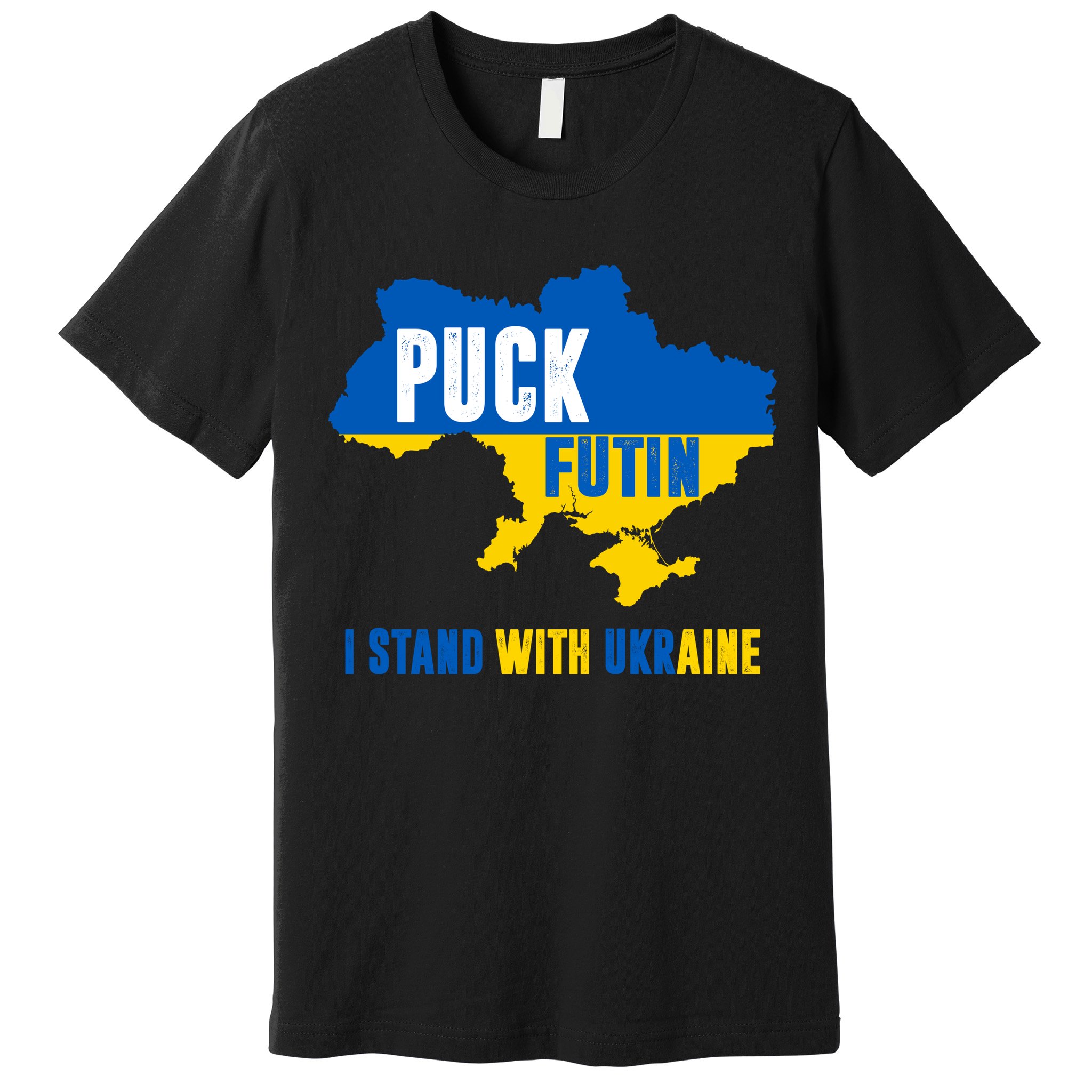 I Stand With Ukraine Puck Futin Premium T-Shirt