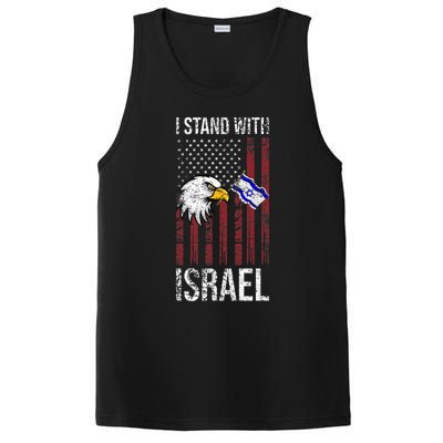 I Stand With Israel Eagle Flag Design PosiCharge Competitor Tank