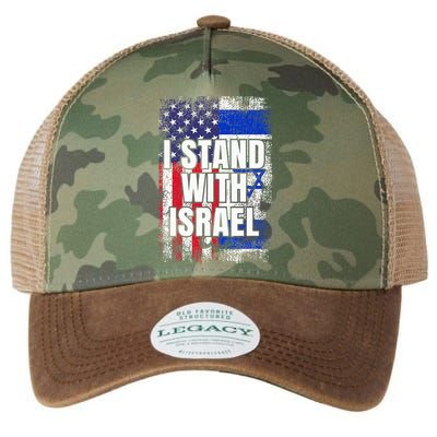 I Stand With Israel USA Israeli Flag Legacy Tie Dye Trucker Hat