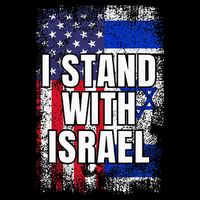 I Stand With Israel USA Israeli Flag Cooling Performance Crew T-Shirt