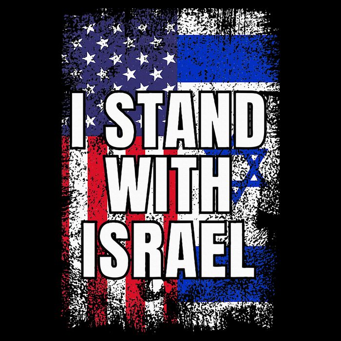 I Stand With Israel USA Israeli Flag Cooling Performance Crew T-Shirt