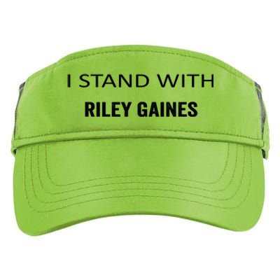 I Stand With Riley Gaines Adult Drive Performance Visor