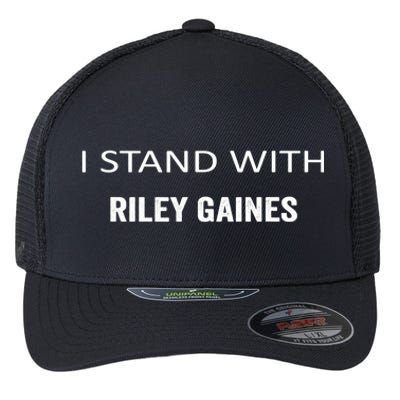 I Stand With Riley Gaines Flexfit Unipanel Trucker Cap