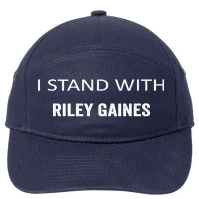 I Stand With Riley Gaines 7-Panel Snapback Hat