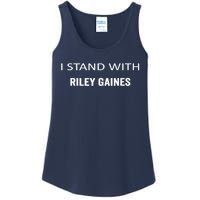 I Stand With Riley Gaines Ladies Essential Tank