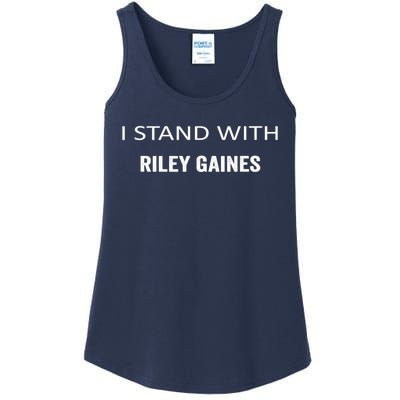 I Stand With Riley Gaines Ladies Essential Tank