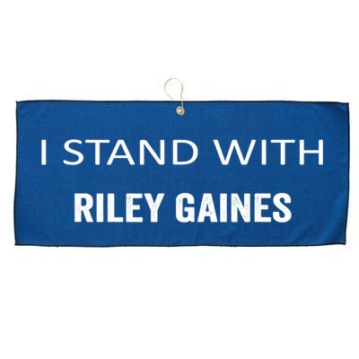 I Stand With Riley Gaines Large Microfiber Waffle Golf Towel