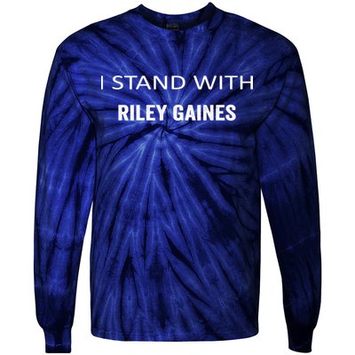I Stand With Riley Gaines Tie-Dye Long Sleeve Shirt