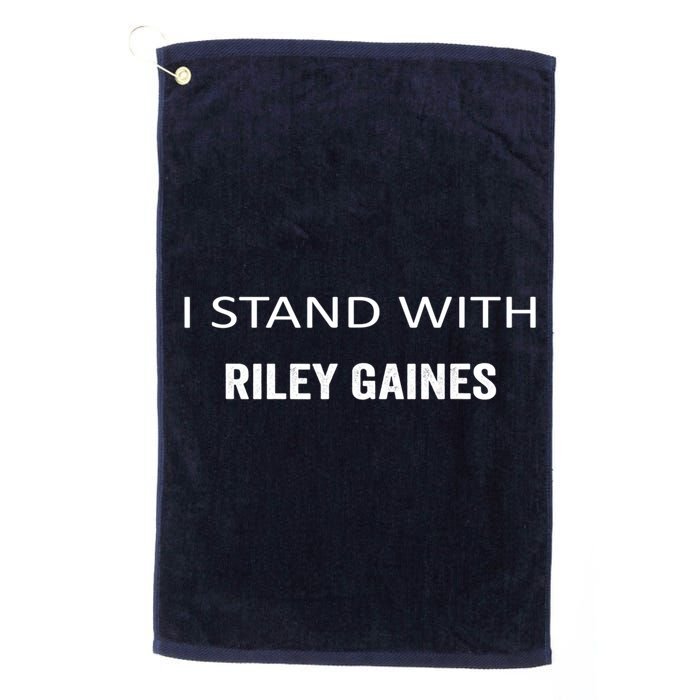 I Stand With Riley Gaines Golf Towel
