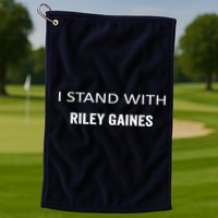 I Stand With Riley Gaines Golf Towel