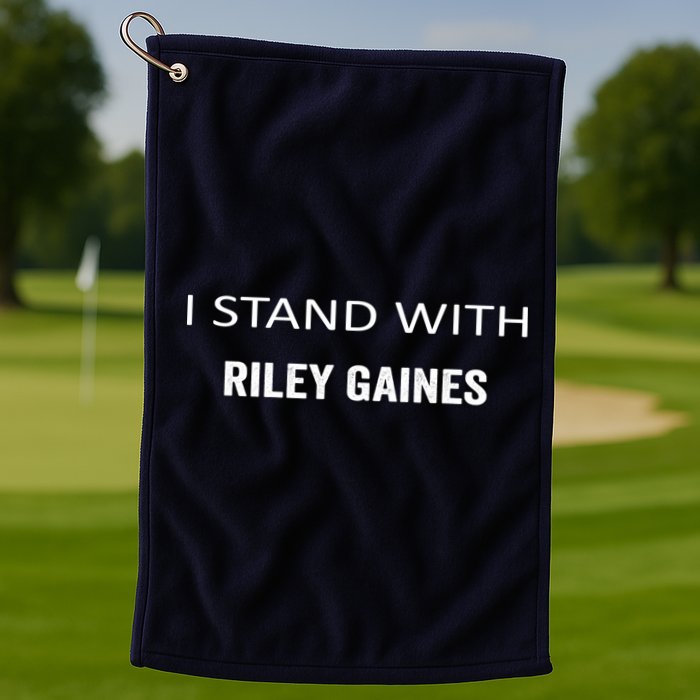 I Stand With Riley Gaines Golf Towel