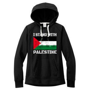 I Stand With Palestine Palestinian Flag Free Palestine Women's Fleece Hoodie