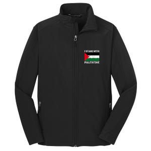 I Stand With Palestine Palestinian Flag Free Palestine Core Soft Shell Jacket