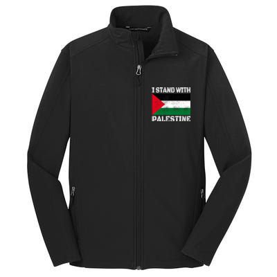 I Stand With Palestine Palestinian Flag Free Palestine Core Soft Shell Jacket