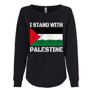 I Stand With Palestine Palestinian Flag Free Palestine Womens California Wash Sweatshirt