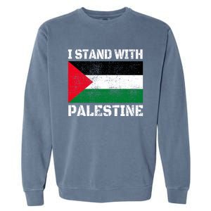 I Stand With Palestine Palestinian Flag Free Palestine Garment-Dyed Sweatshirt