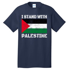 I Stand With Palestine Palestinian Flag Free Palestine Tall T-Shirt