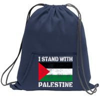 I Stand With Palestine Palestinian Flag Free Palestine Sweatshirt Cinch Pack Bag