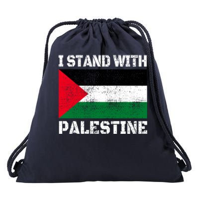 I Stand With Palestine Palestinian Flag Free Palestine Drawstring Bag