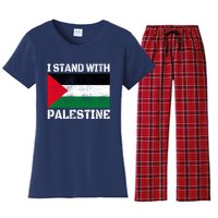 I Stand With Palestine Palestinian Flag Free Palestine Women's Flannel Pajama Set