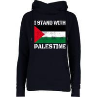 I Stand With Palestine Palestinian Flag Free Palestine Womens Funnel Neck Pullover Hood