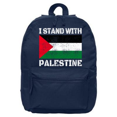 I Stand With Palestine Palestinian Flag Free Palestine 16 in Basic Backpack