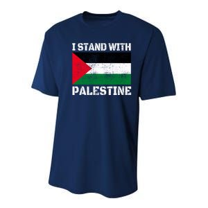 I Stand With Palestine Palestinian Flag Free Palestine Youth Performance Sprint T-Shirt