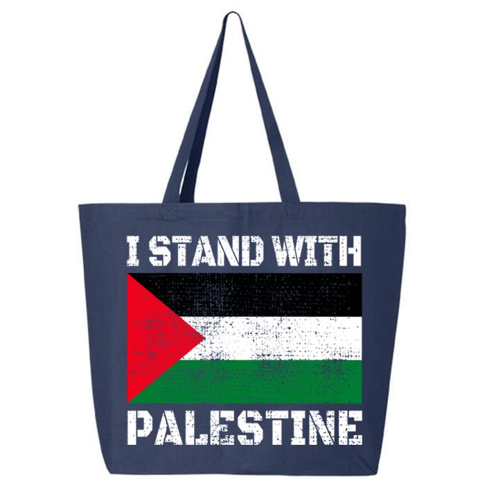 I Stand With Palestine Palestinian Flag Free Palestine 25L Jumbo Tote