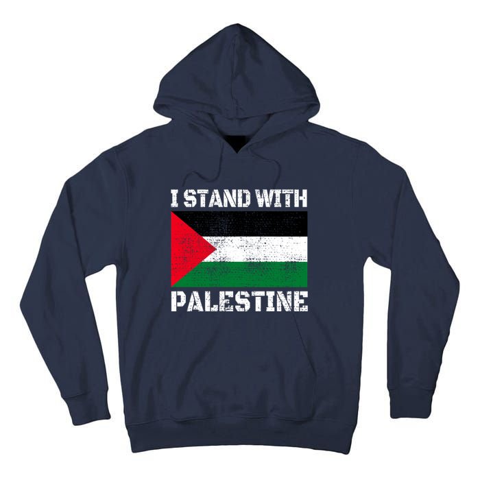 I Stand With Palestine Palestinian Flag Free Palestine Tall Hoodie