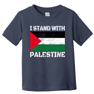 I Stand With Palestine Palestinian Flag Free Palestine Toddler T-Shirt