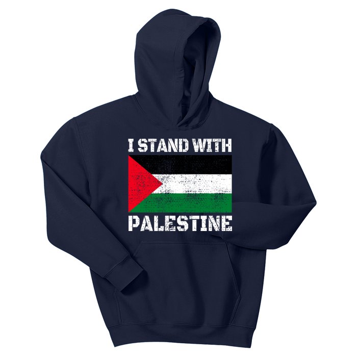 I Stand With Palestine Palestinian Flag Free Palestine Kids Hoodie