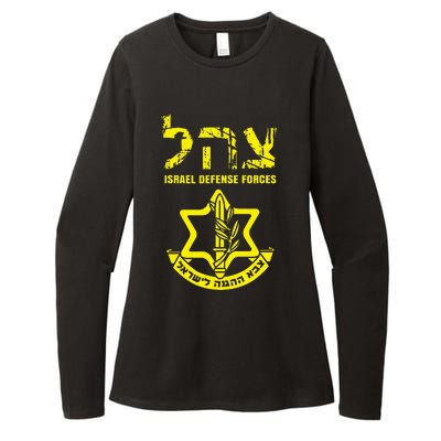 I Stand With Israel Idf Israeli Defense Force Tzahal Jewish Womens CVC Long Sleeve Shirt