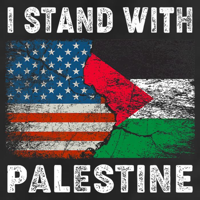 I Stand With Palestine Us Flag Palestinians Flag Hat