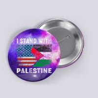 I Stand With Palestine Us Flag Palestinians Flag Button