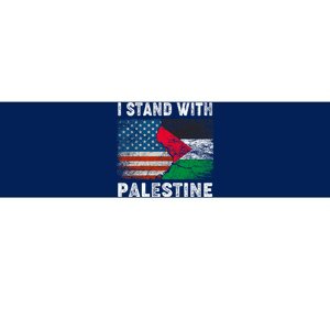 I Stand With Palestine Us Flag Palestinians Flag Bumper Sticker