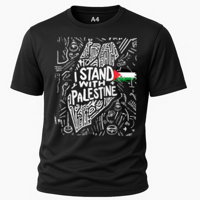 I Stand With Palestine Quote A Free Palestine Design Performance Shirt
