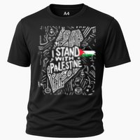 I Stand With Palestine Quote A Free Palestine Design Performance Shirt